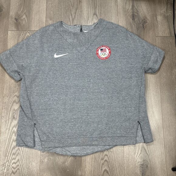 Nike Sweatshirt Womens XL Gray Tech Fleece Olympic Team USA USOC Olympics 807000 - Picture 2 of 6